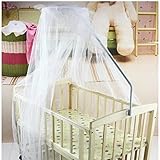 Sealive Baby Nursery Mosquito Net Baby Toddler Bed Crib Canopy Netting Dome Hanging Mosquito Soft & 