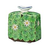 マルサン宮本 九谷焼 6.5号花瓶 ヒワ草文 AP4-1045