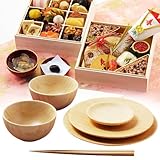 お食い初め豪華二段セット　日本橋正直屋　和食伝統料理の老舗　これ一つでお食い初めの儀式が出来ます (天然竹素材　器付き)