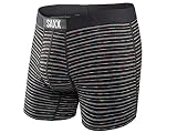 サックスSaxx Vibe Boxer Briefs - メンズ ブリーフ BLACK GRADIENT STRIPE L 並行輸入品