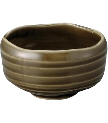 Amazon｜エールネット(Ale-net) 抹茶碗 渕錆おふけヒワ抹茶碗 陶器