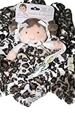 Blankets & BeyondセキュリティLeopard人形おしゃぶりホルダー