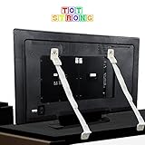 Tot Strong Anti-Tip Furniture and Flat Screen TV Safety Anchor Straps Heavy Duty 2 pack [並行輸入品]