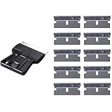 Ehdis 安全ペイントスクレーパー ミニカミソリスクレーパー 10エクストラ1.5インチ片刃高炭素かみそりの刃を持ちます ウィンドウフィルムのためのインストール