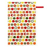 赤ちゃんにやさしい安心おむつ替えシート（日本製）　おしゃれリンゴのひみつ（スケアー地・アイボリー）　B0703900