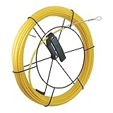 デンサン 呼線リール付セット ウルトライエローエース 50m SYX-6550-RL