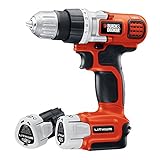 Black & Decker LDX112C-2 12-Volt MAX Lithium-Ion Drill/Driver with 2 Batteries [並行輸入品]