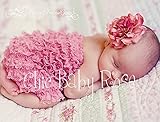 カラフルベビーロンパースライトピンク・ダスティローズ【6-24months(60-95)】やっぱり女の子ベビーはピンクというラブリーママさんに選ばれています★ベビーのスタジオ撮影に！ネックレスやヘッド