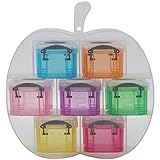 不二貿易 R.U.BOX アップル 収納ケース プラスチック 0.14L 7マス マルチクリア 20735