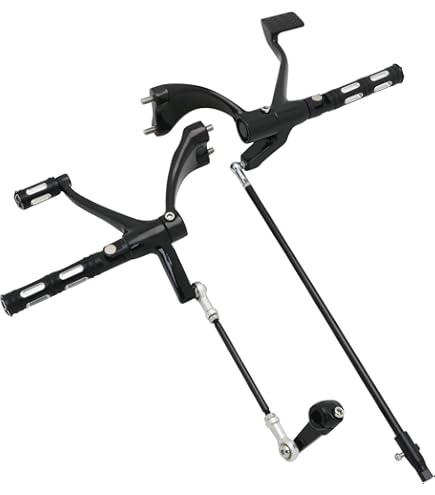 Mofun 14" Rise Ape Hangers 1" Clamp Handlebars 1.5" Fat Bars Compatible With Harley Softail Dyna Sportster XL 883 1200 Road King 1994-2022 Road Glide