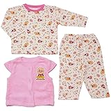 アンパンマン パジャマ あったか ベスト付き キルトパジャマ 子供用 男の子 女の子 キッズ ベビー Anpanman j-ea2913 80cm ピンク