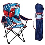 Spiderman Youth Folding Chair with Armrest and Cup Holder [並行輸入品]