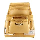 ToolPro Top Grain Leather Tool and Nail Pouch [並行輸入品]