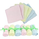 Baby Washcloths Wipes Ultra Soft - 100% Natural Organic Bamboo Face Towel - Premium Extra Soft & Abs