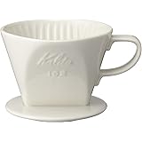 カリタ Kalita コーヒー ドリッパー 陶器製 2~4人用 ホワイト 102-ロト #02001