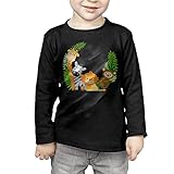 かわいいジャングル動物 子供服 春秋 長袖 Tシャツ トレーナー 丸い襟 キッズ 男の子 女の子 ベビー おしゃれ カジュアル ファッション 可愛い