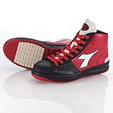 DIADORA/ディアドラユーティリティー/EMU/エミュー/プロテクティブスニーカー ハイカット サイズ：23．0cm カラー：ブラック＋ホワイト＋レッド 品番：EM-213 [96612]