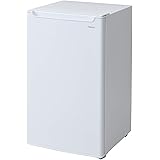 [山善] 冷凍庫 60L 小型 前開き 家庭用 3段ケース 静音 ノンフロン 省エネ 温度調節3段階 アジャスター付 ホワイト YF-U60(W) [メーカー保証1年]