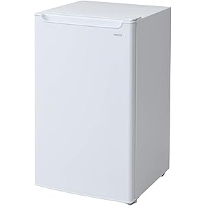 [山善] 冷凍庫 60L 小型 前開き 家庭用 3段ケース 静音 ノンフロン 省エネ 温度調節3段階 アジャスター付 ホワイト YF-U60(W) [メーカー保証1年]