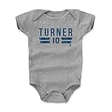 500レベル's Justin Turner Infant & Baby Onesieロンパース – Los Angeles野球ファンギアの公式ライセンスMLB Players Association