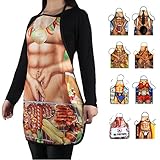 FUT(エフュ ト) セクシー図案豊富な全8スタイル男女兼用個性的自宅/ガーデニング/飲食店/キッチン/カフェ/作業着シンプルエプロン57cm*73cm