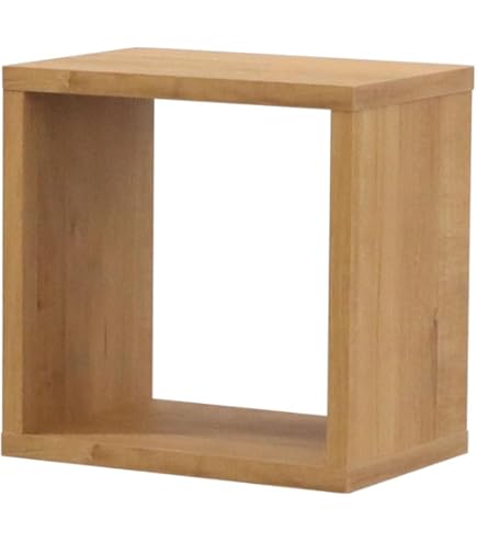 Amazon | 木製 ディスプレイ ボックス 25cm角 ホワイトウッド