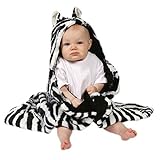 Zebra Faux Fur Hooded Wrap Blanket by Pickles Journey [並行輸入品]
