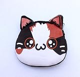 かわいい にゃんこ ポーチ 猫小銭入れ ミニファスナーポーチ (E)