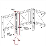 YKK ap　間仕切柱施工　中柱　T80　ルシアスフェンスF04型用　【アルミフェンス　柵】　2017年6月から新仕様 プラチナステン