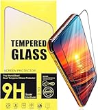 iPhone 16シリーズ用 強化ガラス保護フィルム, 9H硬度, 2.5D HD画面保護, 指紋防止 (iPhone16Pro/ブラック)