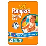 Pampers Simply Dry Size 4 (7-18kg) Mid Pack6 x 40 per pack by Pampers