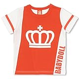 ベビードール 斜め切替Tシャツ ベビー キッズ 90cm レッド
