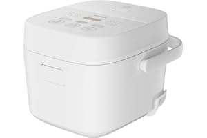 【Amazon.co.jp限定】[山善] 炊飯器 一人暮らし 3合 3種類炊き分け機能 マイコン式 低温調理 無洗米モード 保温 予約機能 ホワイト AMRC-5M(W)