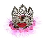 Perfk 赤ちゃん　女の子　レッドリップス　クラウン　ヘッドバンド　誕生日　ケーキ　スマッシュ　写真　プロップ