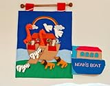 クリスマス　布絵本　ノアのはこぶね　Noah ark/壁掛け布絵本 メリークリスマスギフトセット 2個組み 知育