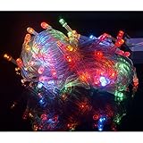 HDE Expandable 100 LED String Lights Wedding Fairy Rope Dorm Room Multifunction Lights Home Holiday 