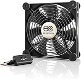 AC Infinity MULTIFAN S4 静音 140mm USB Fan 冷却ファン UL認定済み 受信機 DVR プレイステーション Xbox パソコン キャビネット 冷却 デュアルバージョン