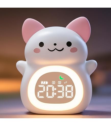 Paladone Minecraft Axolotl Digital Alarm Clock with Night Light