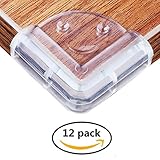 コーナークッション SAVOKI 12セットケガ防止 家具保護 衝撃吸収 粘着力抜群 両面テープ付き 赤ちゃん 年配の方用　四角型