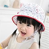 (ピーキー)Peigee 子供 帽子 ベビー用ハット サンバイザー つば広 赤ちゃんキャップ 紫外線 UVカット フィッシャーマンハット女の子　可愛い