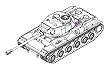 トランペッター 1/72 ソビエト軍 KV-122重戦車 プラモデル 07128