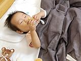 松並木 肌に優しい 無添加【Nuddy Cotton】(R) カラー ブラウン 無地 5重 ガーゼケット * 赤ちゃん キッズ ジュニア ベビー サイズ 85×115ｃｍ　綿100％ 吸汗速乾 丸洗い