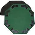 48 "グリーンOctagon Folding Poker and Blackjackテーブルトップwith Carrying Case by Brybelly