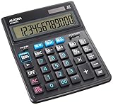 オーロラジャパン 卓上大型 電卓 12桁表示 税率切替ボタン付 ブラック DT980TX-B