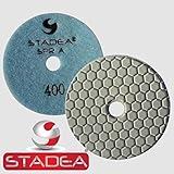 Stadea DPPD04SPRA400G1P Dry Concrete Diamond Polishing Pad for Concrete Stone Granite Travertine Mar