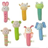 4個 ベビー スティックガラガラ おもちゃ ベビーカー ベビーベッド アクティビティ ソフトなおもちゃ クリスマスギフト