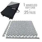 IncstoresプレミアムソフトカーペットFoamタイル2 ft x 2 ft酷使ホーム& Trade ShowフローリングFoam Mats Including 2エッジピース 25 Tiles 