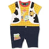 BABYDOLL（ベビードール） ディズニー ベスト風 なりきりのぞきみ半袖ロンパース 子供服 ベビー 80cm ウッディ