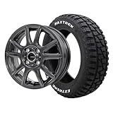 MAXTREK(マックストレック) タイヤ ホイールセット 4本セット EXTREME R/T.RWL 165/65R14 EMBELY(エンベリー) 14インチ ホイール：EMBELY S10 GM 14x4.5 100x4 ガンメタリック