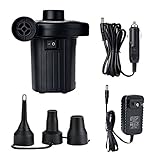 Fenteer エアーポンプ　電動式　空気入れ/抜き　インフレータ　3ノズル付き　　